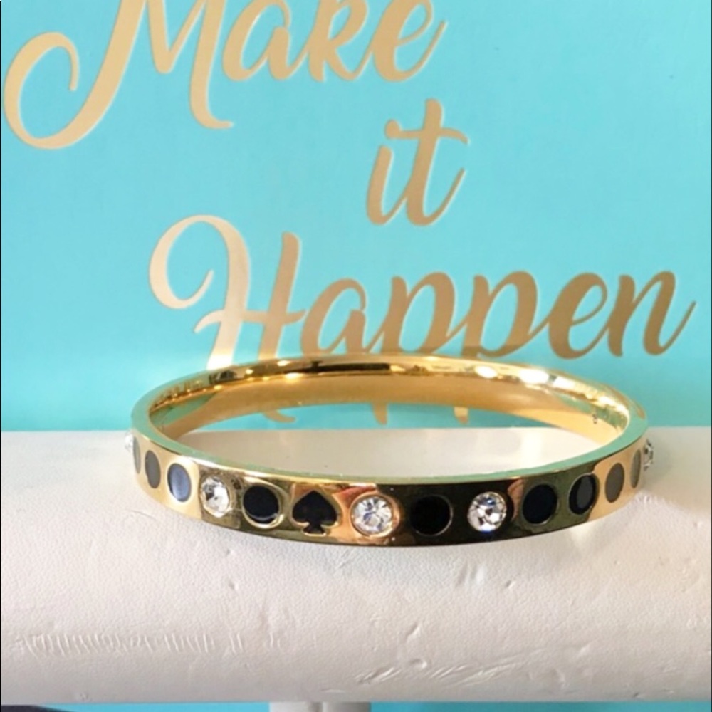 REDUCED!!!NWOT Kate Spade Spot The Spade Bangle - Picture 2 of 9